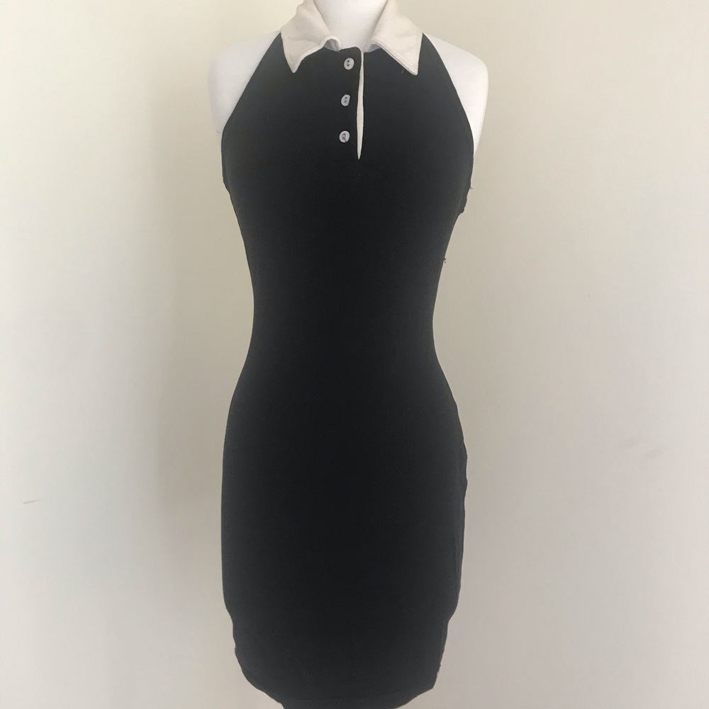 COPY - Black mini halter dress